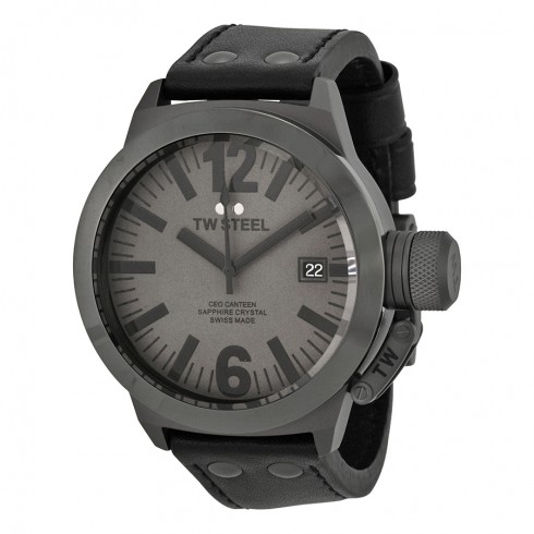 TW Steel CEO Canteen Quartz Gray Dial 45mm Men's Watch CE1051 watches