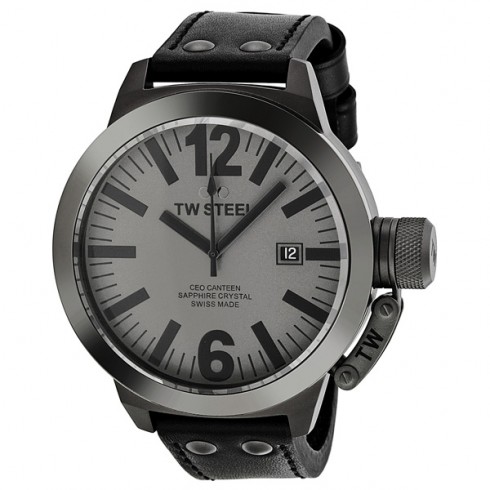 TW Steel CEO Canteen Quartz Gray Dial 50mm Men's Watch CE1052 watches