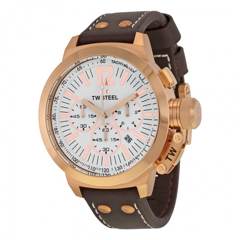TW Steel CEO Canteen White Dial Chronograph Men's Watch CE1020 watches