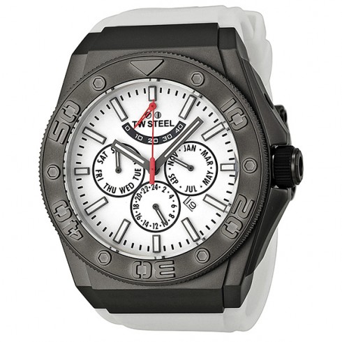 TW Steel CEO Diver Multi-Function Automatic White Dial Titanium-Coated Men's Watch CE5003 watches