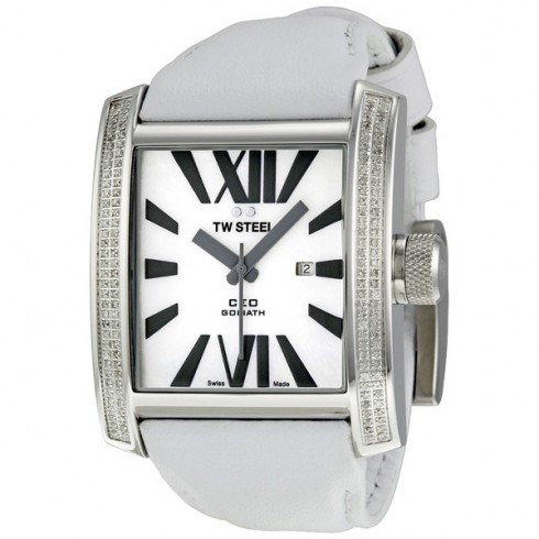 TW Steel CEO Goliath 37 mm White Diamond Unisex Watch CE3015 watches