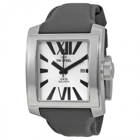TW Steel CEO Goliath Silver Sunray Dial 37mm Men's Watch CE3001 watches
