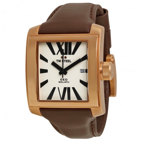TW Steel CEO Goliath White Dial Rose Gold PVD 37mm Unisex Watch CE3007 watches