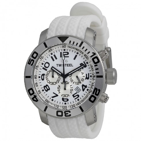 TW Steel Grandeur Diver Chronograph White Dial Unisex Watch TW94 watches