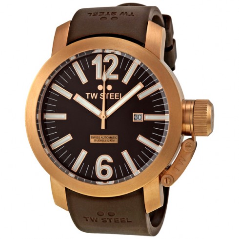 TW Steel Grandeur Swiss Automatic Brown Dial 48 mm Men's Watch TWA97 watches