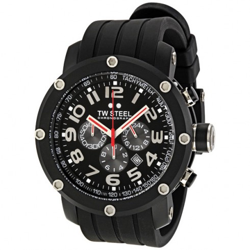 TW Steel Grandeur Tech Black Dial Chronograph 48 MM Men's Watch TW135 watches