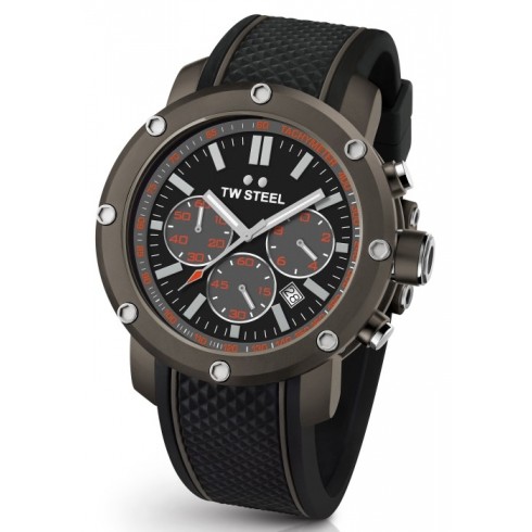 TW Steel Grandeur Tech Black Dial Men's Chronograph Watch TS4 watches