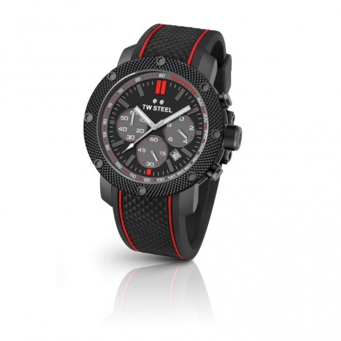 TW Steel Grandeur Tech Black Dial Men's Chronograph Watch TS6 watches