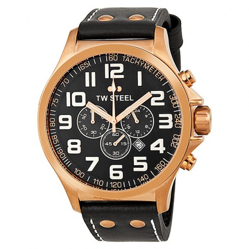 TW Steel Pilot Chronograph Rose Gold PVD Men's Watch TW419 watches