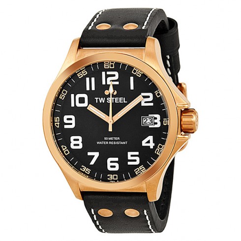 Replica TW Steel Pilot Rose Gold PVD Men's Watch TW416 Watch