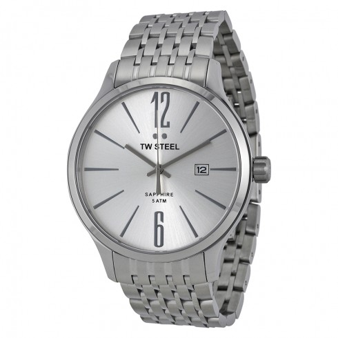 TW Steel Slim Line Silver Dial Stainless Steel Watch TW1307 watches