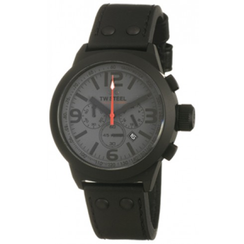 TW Steel Lucas Di Grassi Black Dial Black Leather Men's Watch TW652 watches
