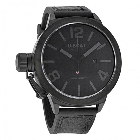 U Boat Classico Black Dial Black Rubber Automatic Men's Watch 5573 watches