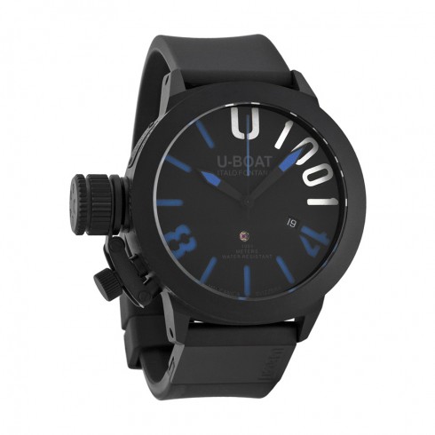 U Boat Classico Black Dial Black Rubber Men's Watch 7541 watches
