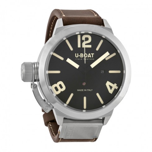 U Boat Classico Black Dial Brown Leather Men's Watch 7120 watches