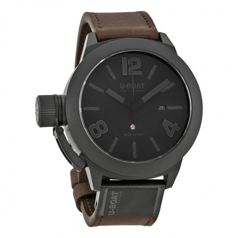 U Boat Classico Black Dial Brown Leather Men's Watch 7338 watches