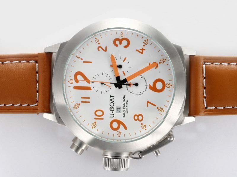 U-Boat Flightdeck 1758 Round Stainless Steel Case Mens Watch watches