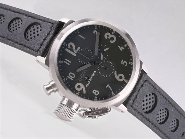 U-Boat Flightdeck 1840 Stainless Steel Bezel Stainless Steel Case Black Dial Watch watches