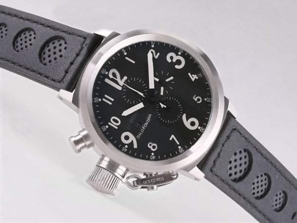 U-Boat Flightdeck 1840 Stainless Steel Case Black Dial 50mm Watch watches