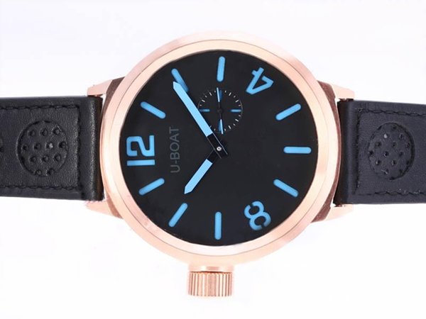 U-Boat Italo Fontana 2060 Black Dial Rose Gold Bezel Automatic Watch watches