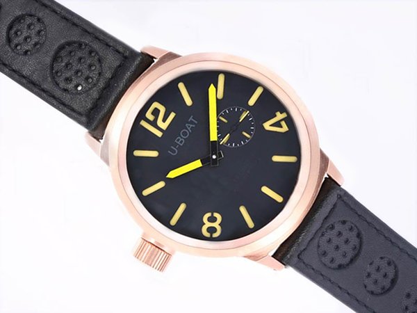 U-Boat Italo Fontana 2083 Black Dial Black Crocodile Leather Strap 50mm Watch watches