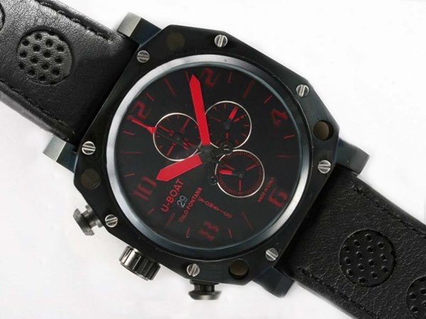 U-Boat Thousands Of Feet 1890 Black Dial Automatic Round Watch watches
