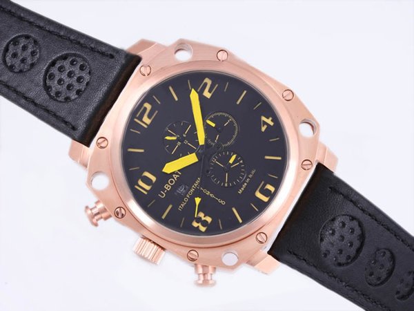 U-Boat Thousands Of Feet 1890 Rose Gold Bezel Automatic Watch watches