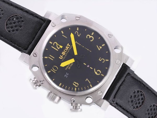 U-Boat Thousands Of Feet 1918 Black Dial Manual Winding Round Watch watches