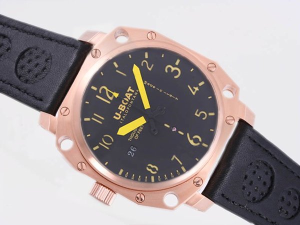 U-Boat Thousands Of Feet 1918 Rose Gold Bezel Manual Winding Mens Watch watches