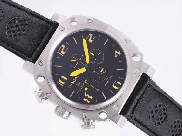 U-Boat Thousands Of Feet 1965 Automatic 50mm Black Dial Watch watches