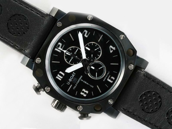 U-Boat Thousands Of Feet 1965 Manual Winding Black Dial Watch watches