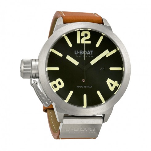 U-Boat Classico AS Black Dial Automatic Brown Leather Men's Watch 5570 watches