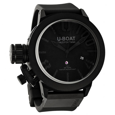 U-Boat Classico Automatic Black Dial Black Ion-plated Stainless Steel Men's Watch 6949 watches