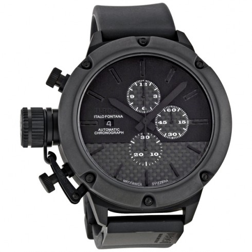U-Boat Classico Chronograph Automatic Black Titanium Men's Watch 6234 watches