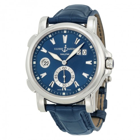 Ulysee Nardin Maxi GMT Blue Dial Men's Watch 243-55-93 watches