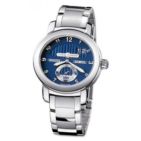 Ulysse Nardin 160th Anniversary Blue Dial 18K White Gold Automatic Men's Watch 1600-100-8 watches