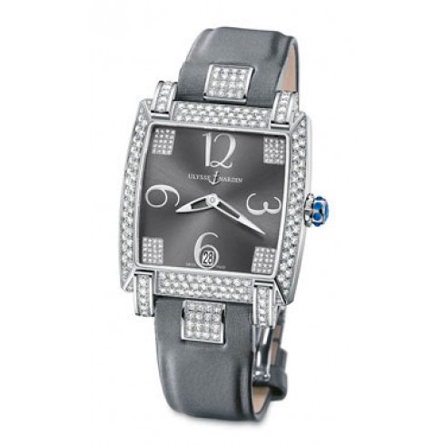 Ulysse Nardin Caprice Anthracite Grey Dial Satin Strap Automatic Ladies Watch 130-91AC-609 watches