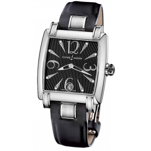 Ulysse Nardin Caprice Automatic Black Dial Black Leather Ladies Watch 133-91-06-02 watches