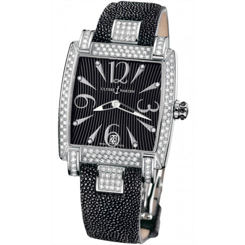 Ulysse Nardin Caprice Black Dial Stingray Strap Automatic Ladies Watch 133-91AC-06-02 watches