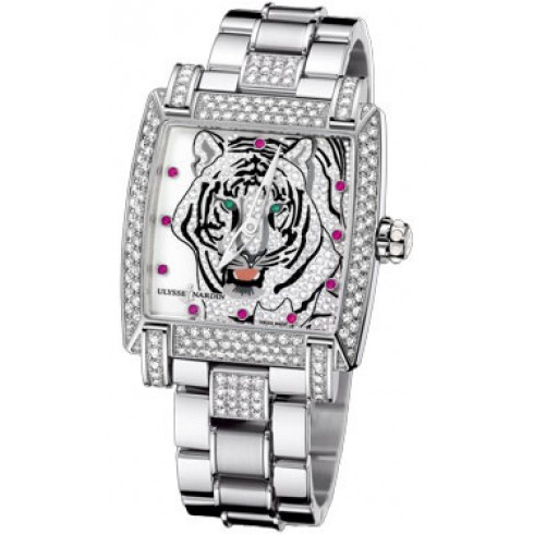 Ulysse Nardin Caprice White Dial 18kt White Gold Automatic Ladies Watch 130-91AC-8C-TIGER watches