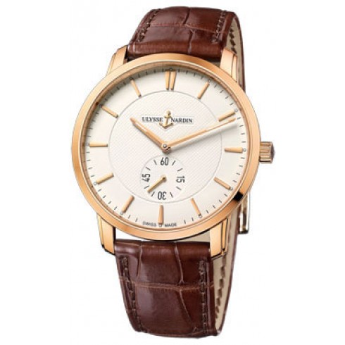 Ulysse Nardin Classico Eggshell Dial Alligator Leather Automatic Unisex Watch 8206-118-2-31 watches