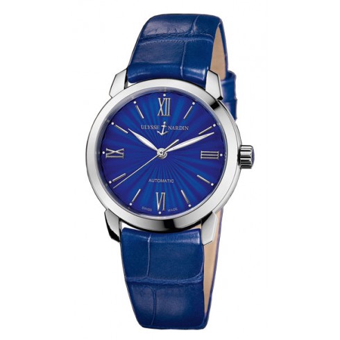 Ulysse Nardin Classico Lady Blue Dial Alligator Leather Automatic Ladies Watch 8103-116-2-E3 watches