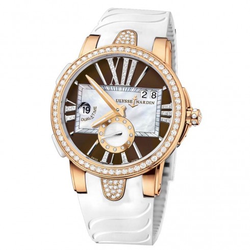 Ulysse Nardin Executive Lady 18K Rose Gold Diamond Automatic Watch 246-10B-30-05 watches