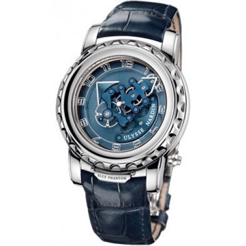 Ulysse Nardin Freak Blue Phantom Blue Dial Alligator Leather Automatic Men's Watch 020-81 watches