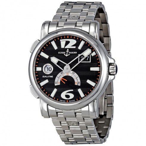 Replica Ulysse Nardin GMT Big Date Black Dial Automatic Men's Watch 243-55-7-62 Watch