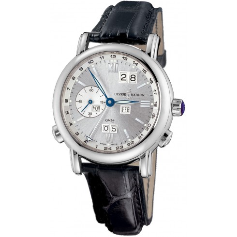 Ulysse Nardin GMT Perpetual Anthracite Dial Leather Strap Automatic Men's Watch 320-82-31 watches