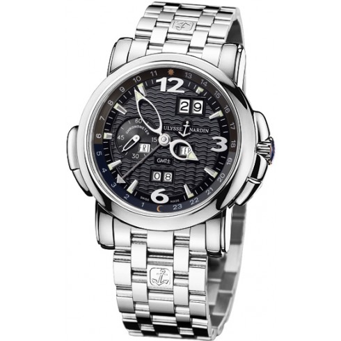 Ulysse Nardin GMT Perpetual Black Dial 18kt White Gold Men's Watch 320-60-8-62 watches