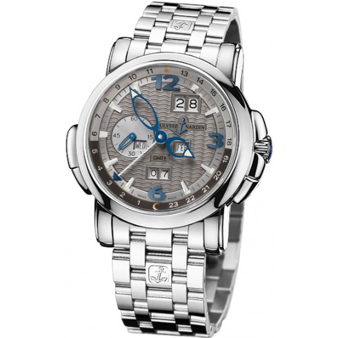 Ulysse Nardin GMT Perpetual Grey Dial 18kt White Gold Men's Watch 320-60-8-69 watches