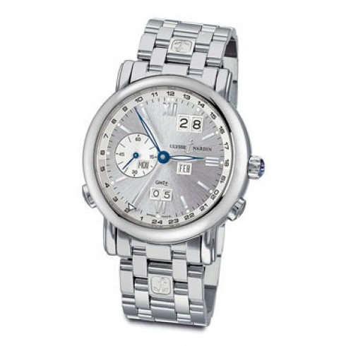 Ulysse Nardin GMT Perpetual Silver Dial 18kt White Gold Automatic Men's Watch 320-82-8-31 watches