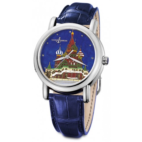 Ulysse Nardin Kremlin Automatic Blue Dial Blue Leather Men's Watch 139-10/KREMLIN watches